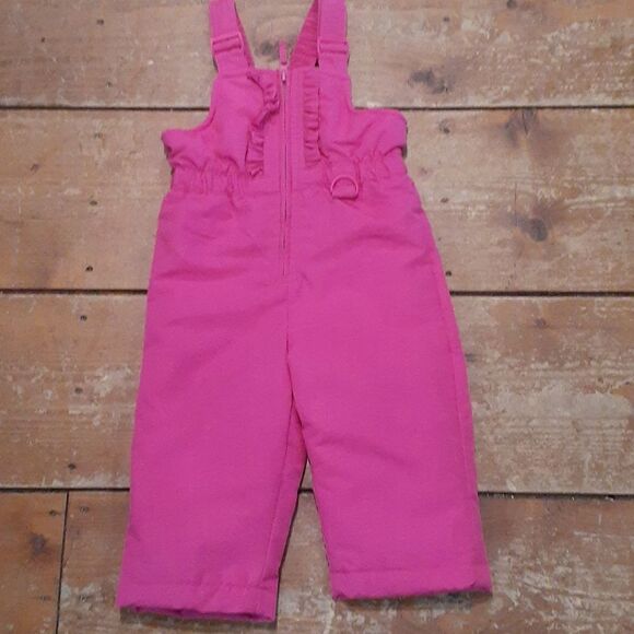 snowpants, bibs, overalls, snow, Wonder Kids, 18 months, pink  - Picture 1 of 6